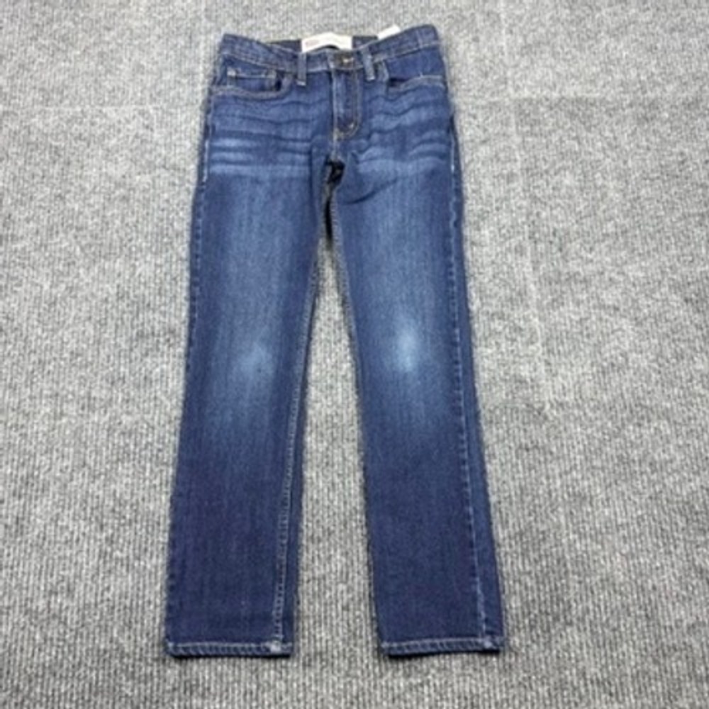 Levis 510 Skinny Jeans Boys Size 12 Reg W26 x L26 Dark Wash Blue Denim